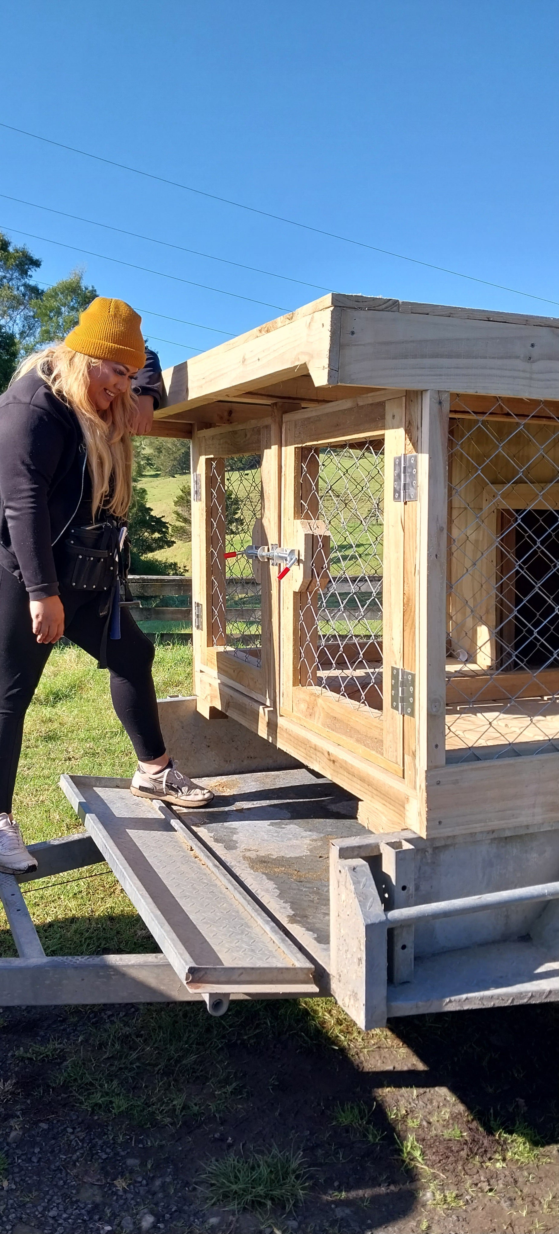 2 bay dog outlet kennel